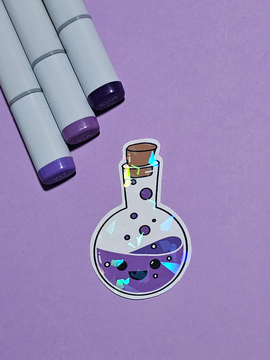 Chibi Potion Broken Glass Sticker