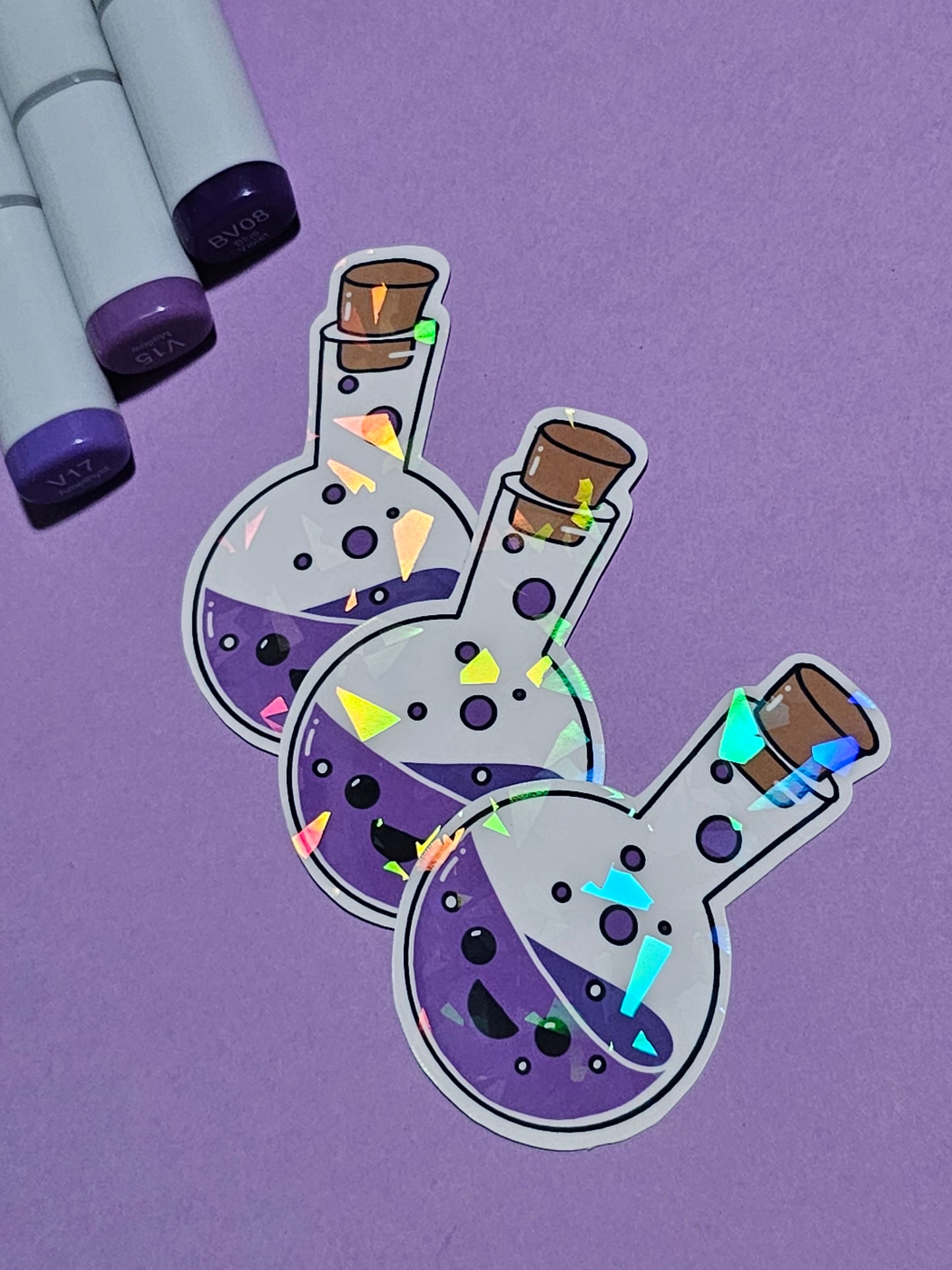 Chibi Potion Broken Glass Sticker Bundle