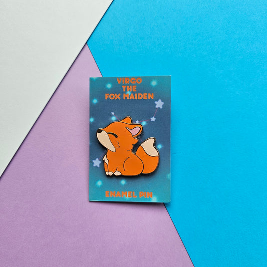 Virgo the Fox Enamel Pin