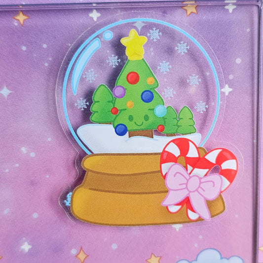 Christmas Tree Snowglobe Sticker